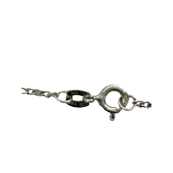 Women’s Rose Pendant Necklace Sterling Silver 925 Mexico Vintage Handmade 16” - Picture 6 of 8